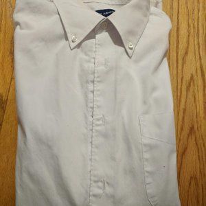 Mens dress shirt, white, button down collar